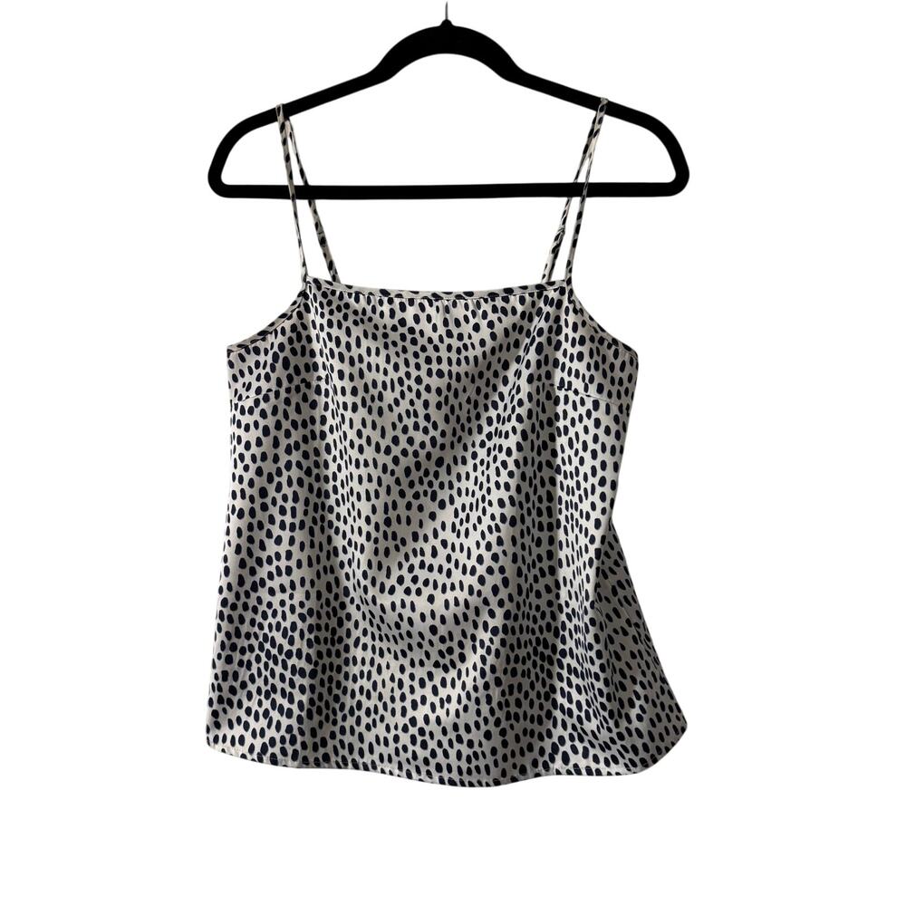 J. Crew Sleeveless Polkadot Blouse